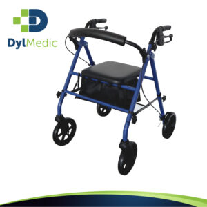 Andadora de acero rollator KD con ruedas de 7.3 pulgadas